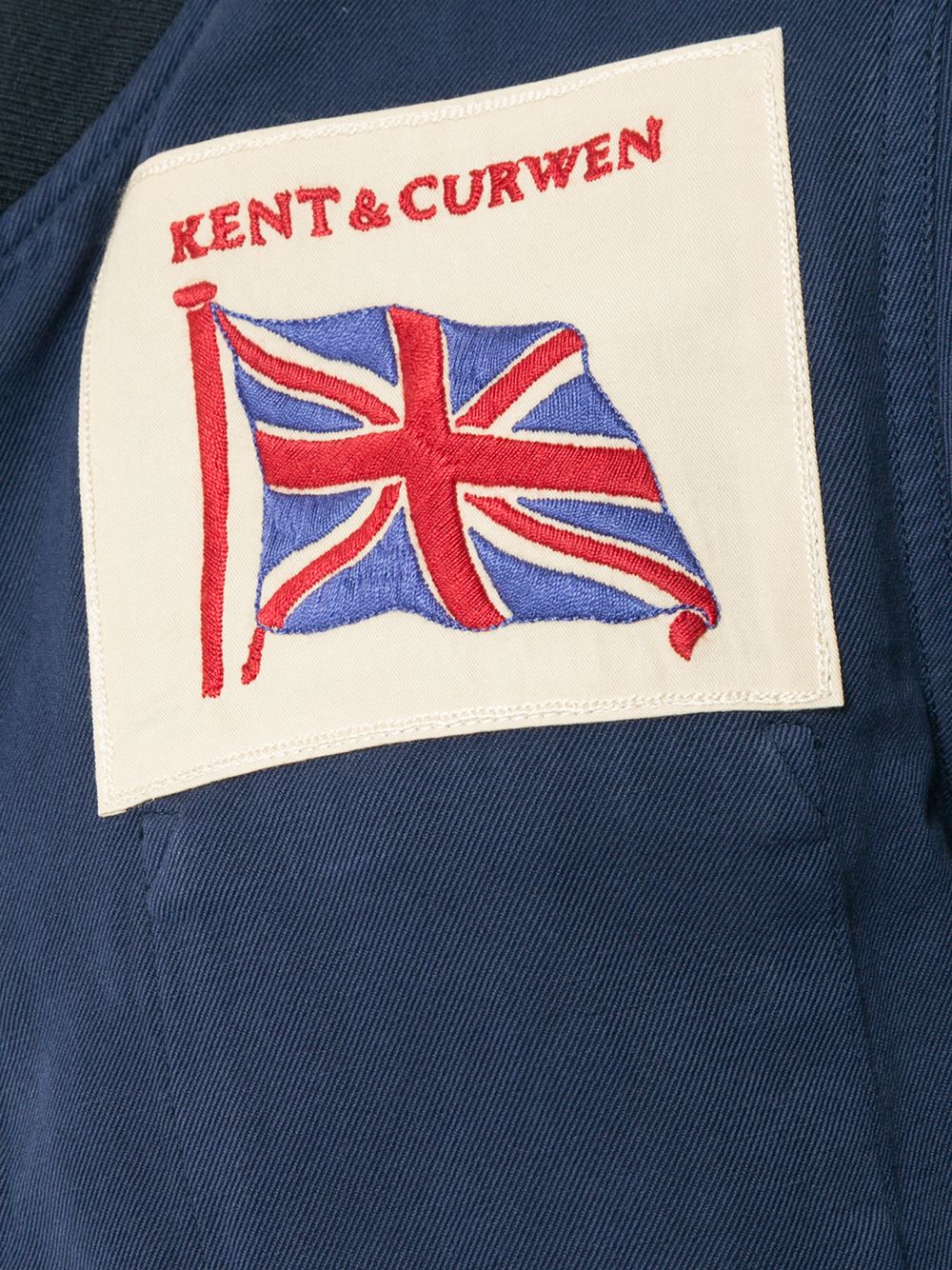 фото Kent & curwen куртка-бомбер с заплаткой с логотипом