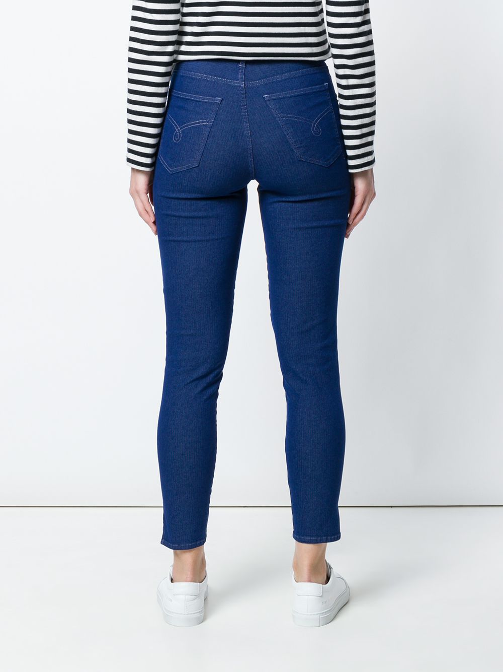 фото Moschino pre-owned укороченные джинсы
