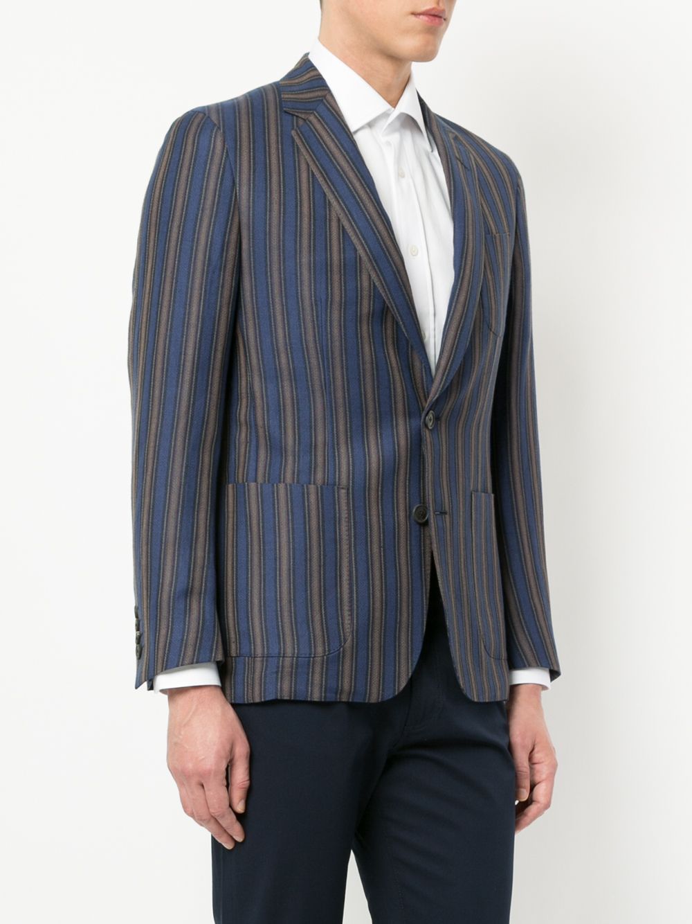 фото Gieves & hawkes stripe fitted blazer