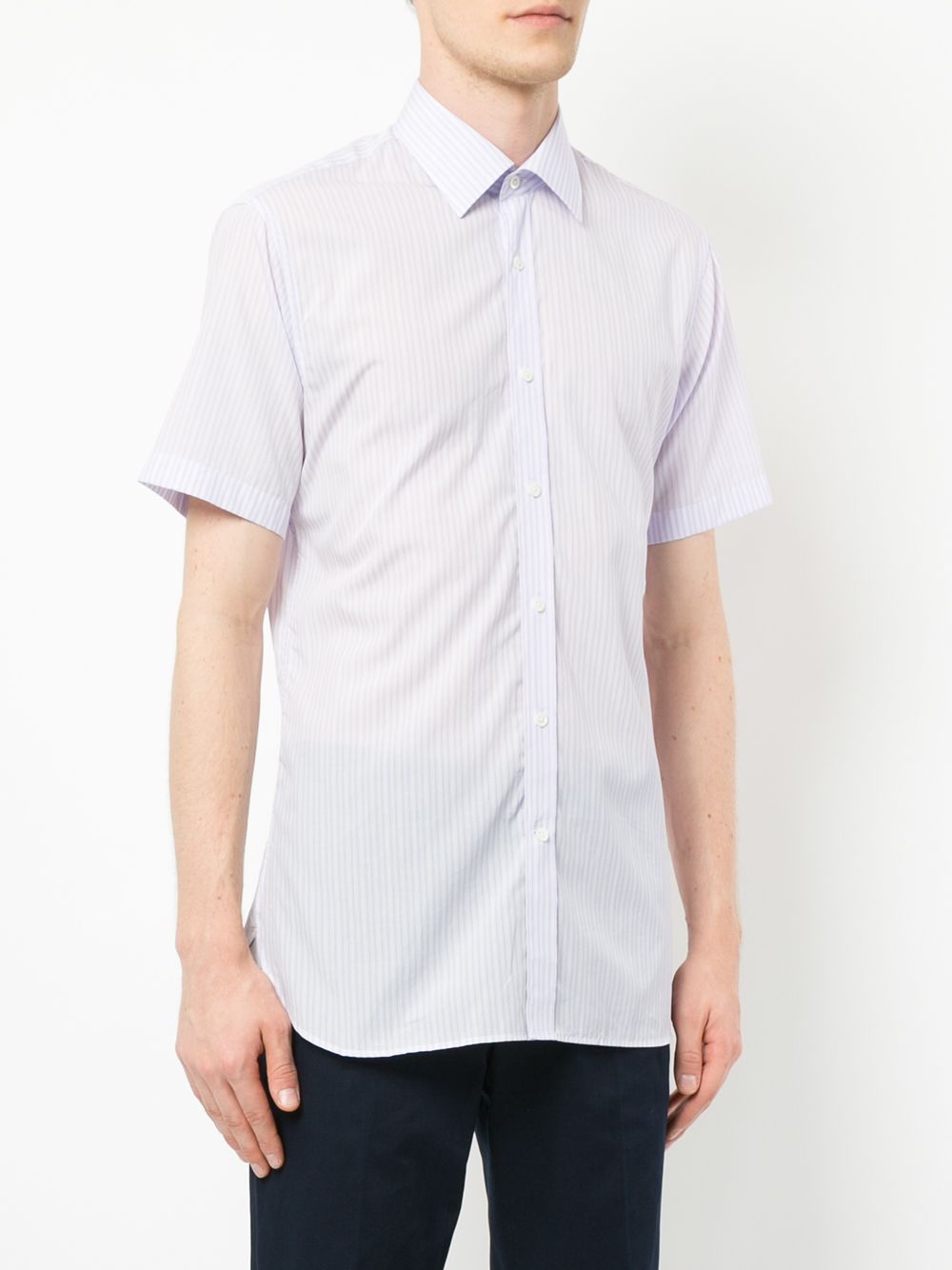 фото Gieves & hawkes short-sleeved striped shirt