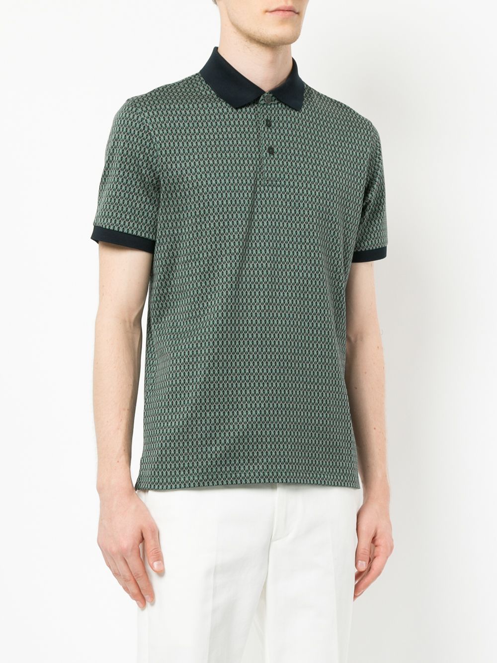 фото Gieves & hawkes patterned polo shirt