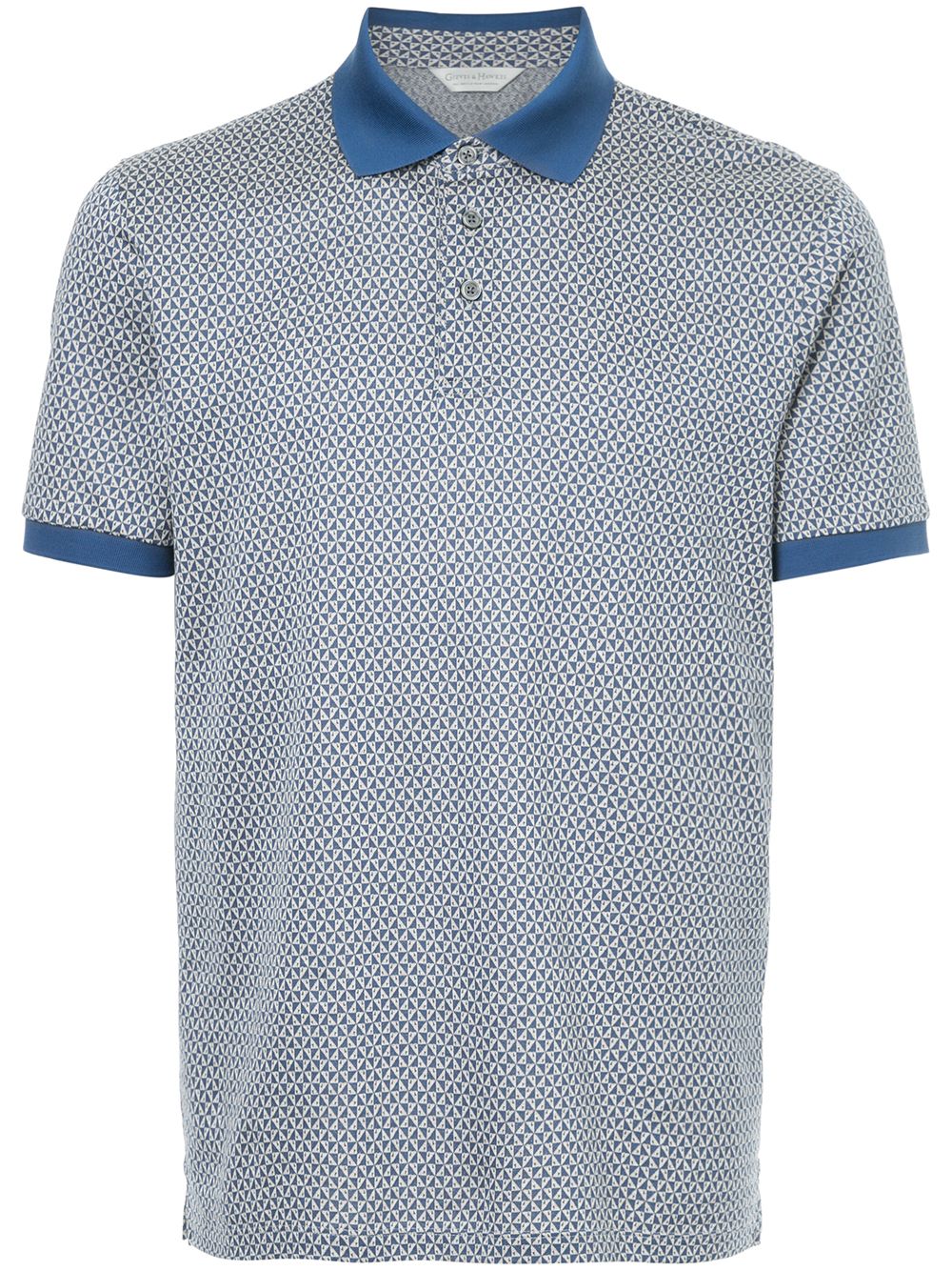 фото Gieves & hawkes printed polo shirt