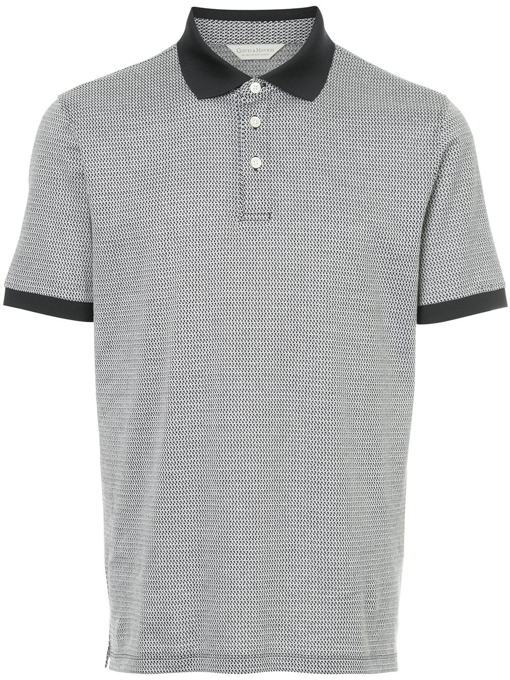 фото Gieves & hawkes patterned polo shirt