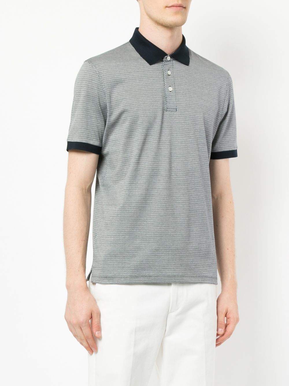 фото Gieves & hawkes patterned polo shirt