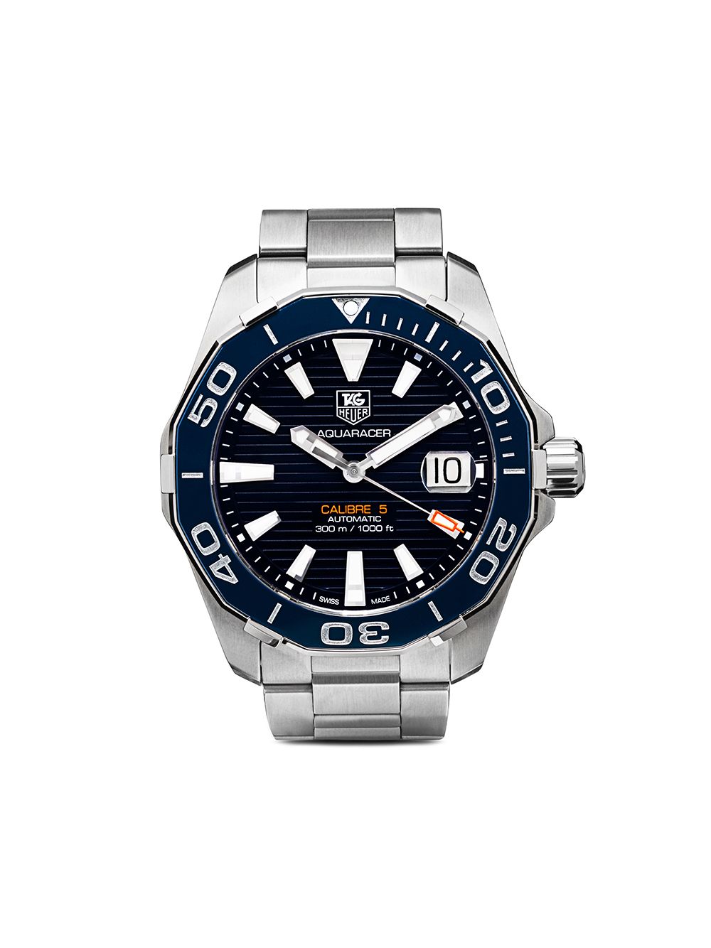 фото Tag heuer часы 'aquaracer calibre 5' 41мм