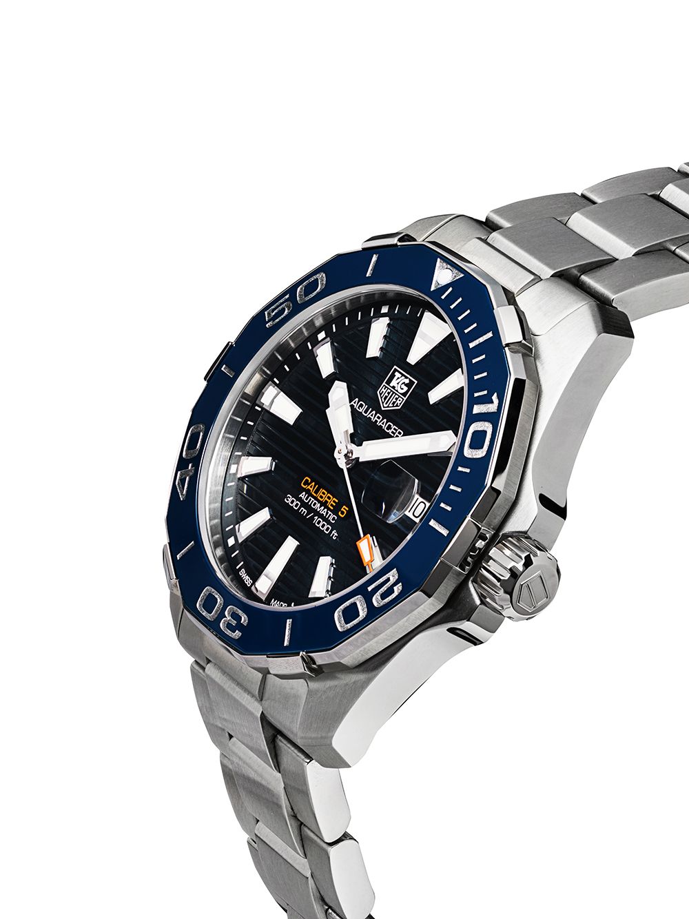 фото Tag heuer часы 'aquaracer calibre 5' 41мм