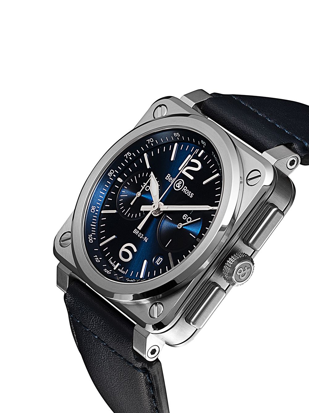 фото Bell & ross часы 'br 03-94 blue steel' 42 мм