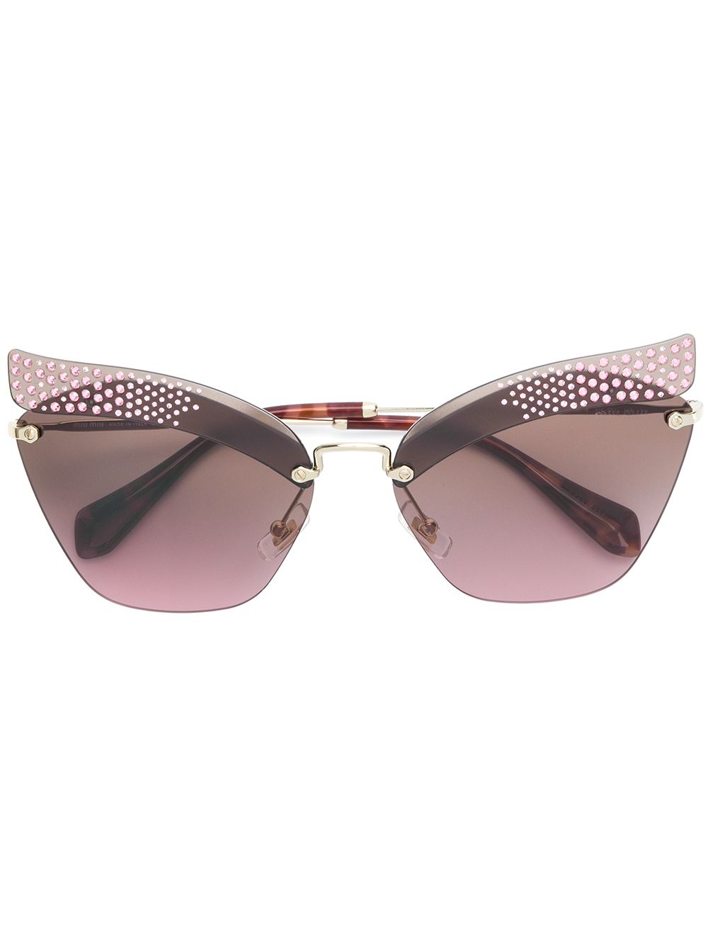 фото Miu miu eyewear солнцезащитные очки 'folie'