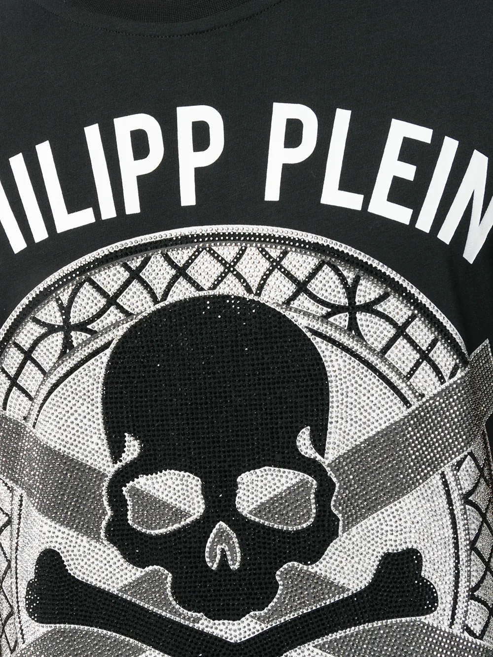 фото Philipp plein футболка с изображением черепа из стразов