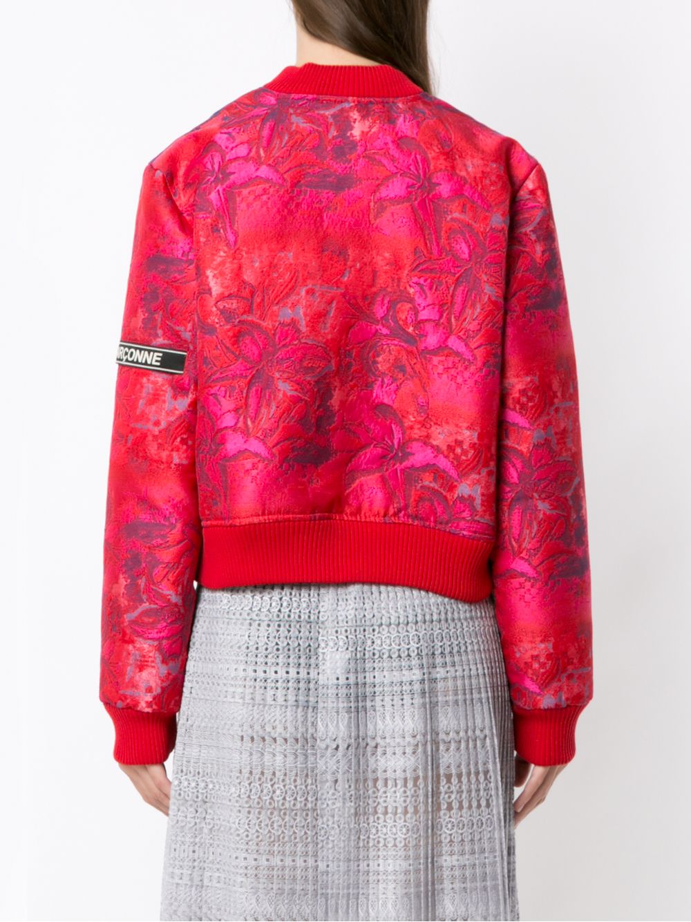 фото À la garçonne brocade bomber jacket