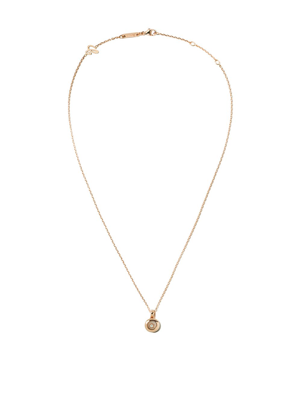 фото Chopard 18kt rose gold happy diamonds icons pendant