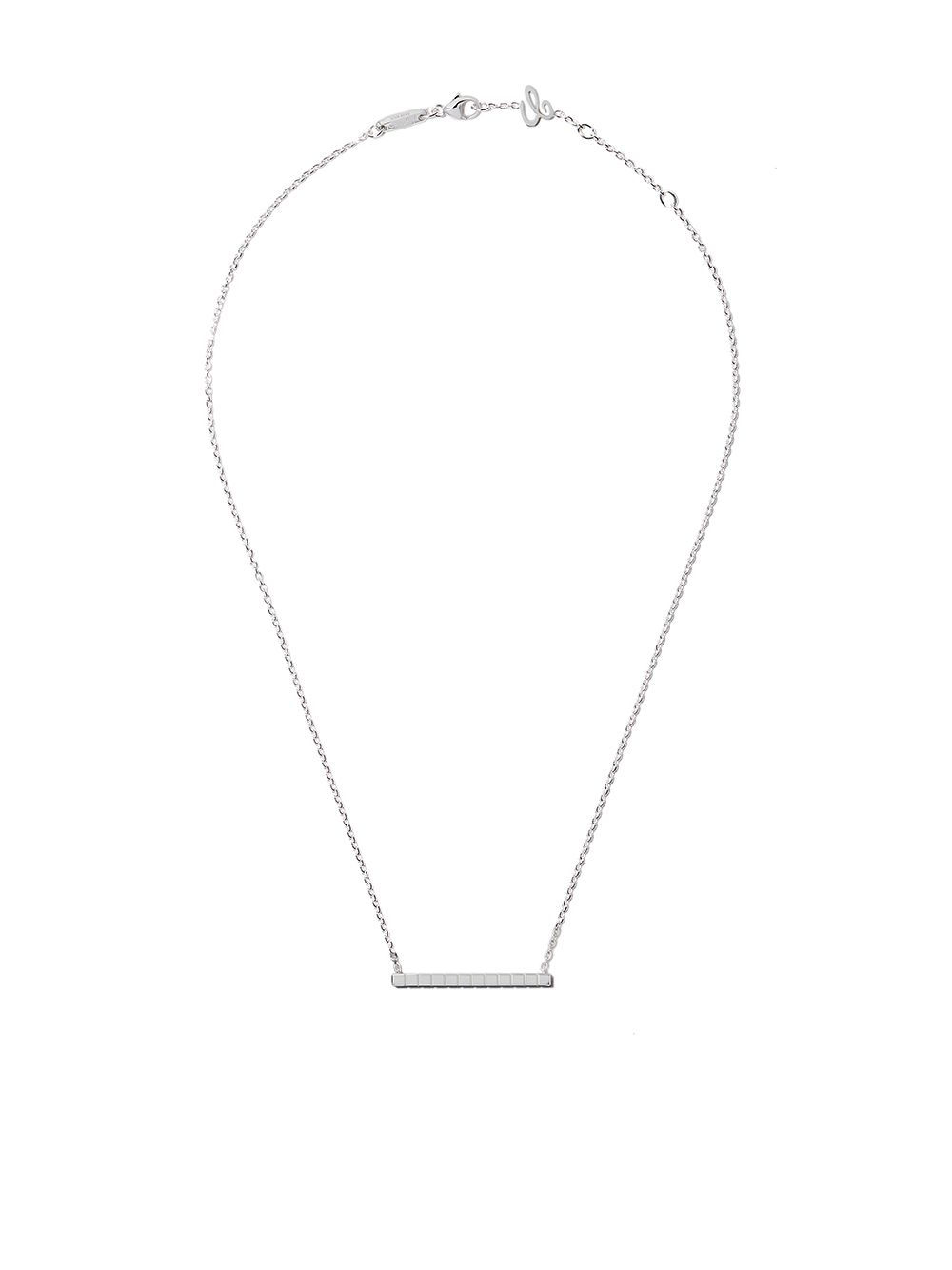 фото Chopard 18kt white gold ice cube pure necklace