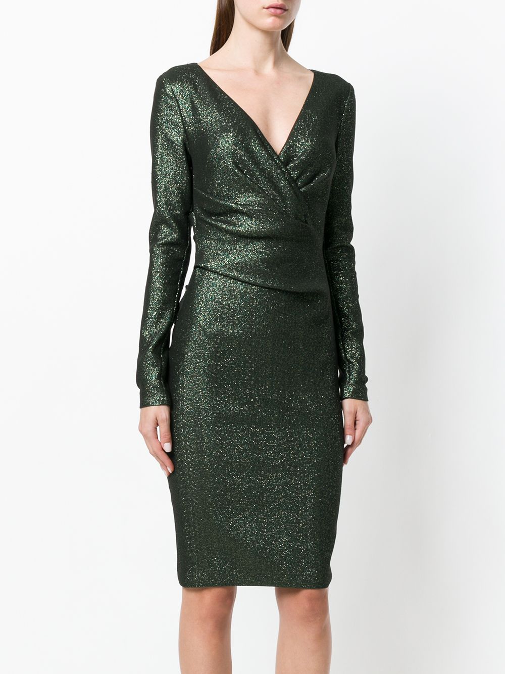 фото Talbot runhof long-sleeved pencil dress