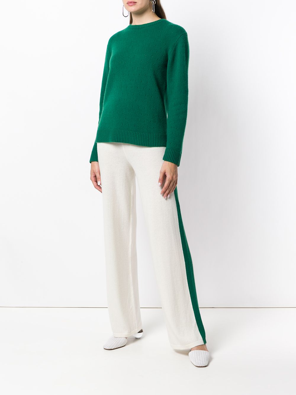 фото Cashmere in love cashmere blend side stripe track pants