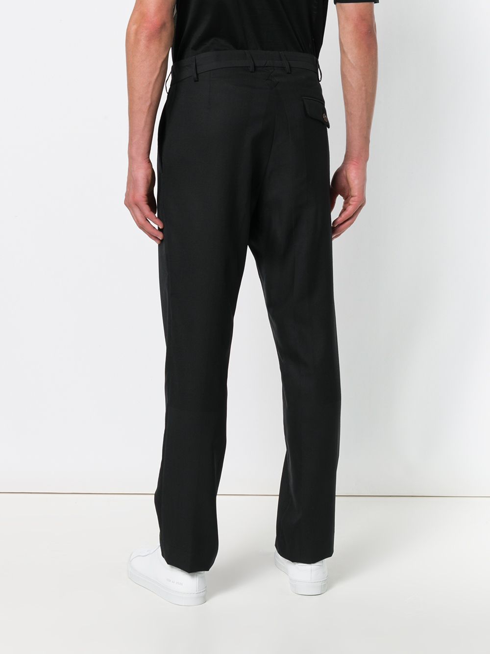 фото Poan piqué straight-leg trousers