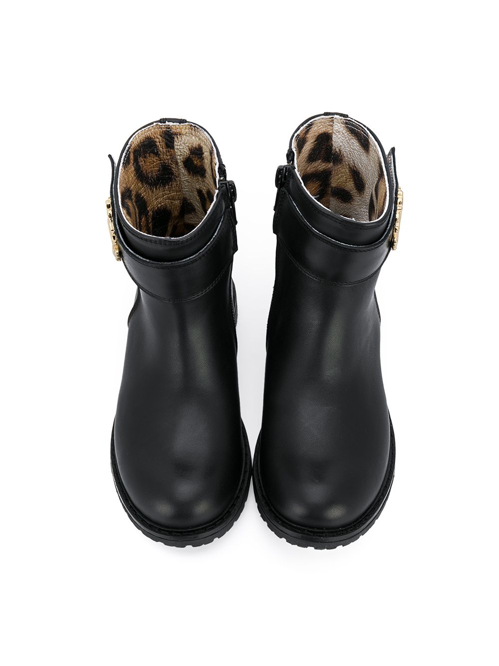 фото Roberto cavalli junior logo plaque ankle boots