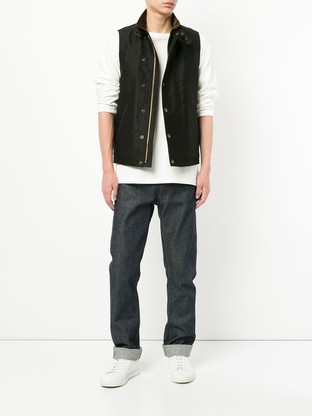 фото Addict clothes japan press stud boa vest