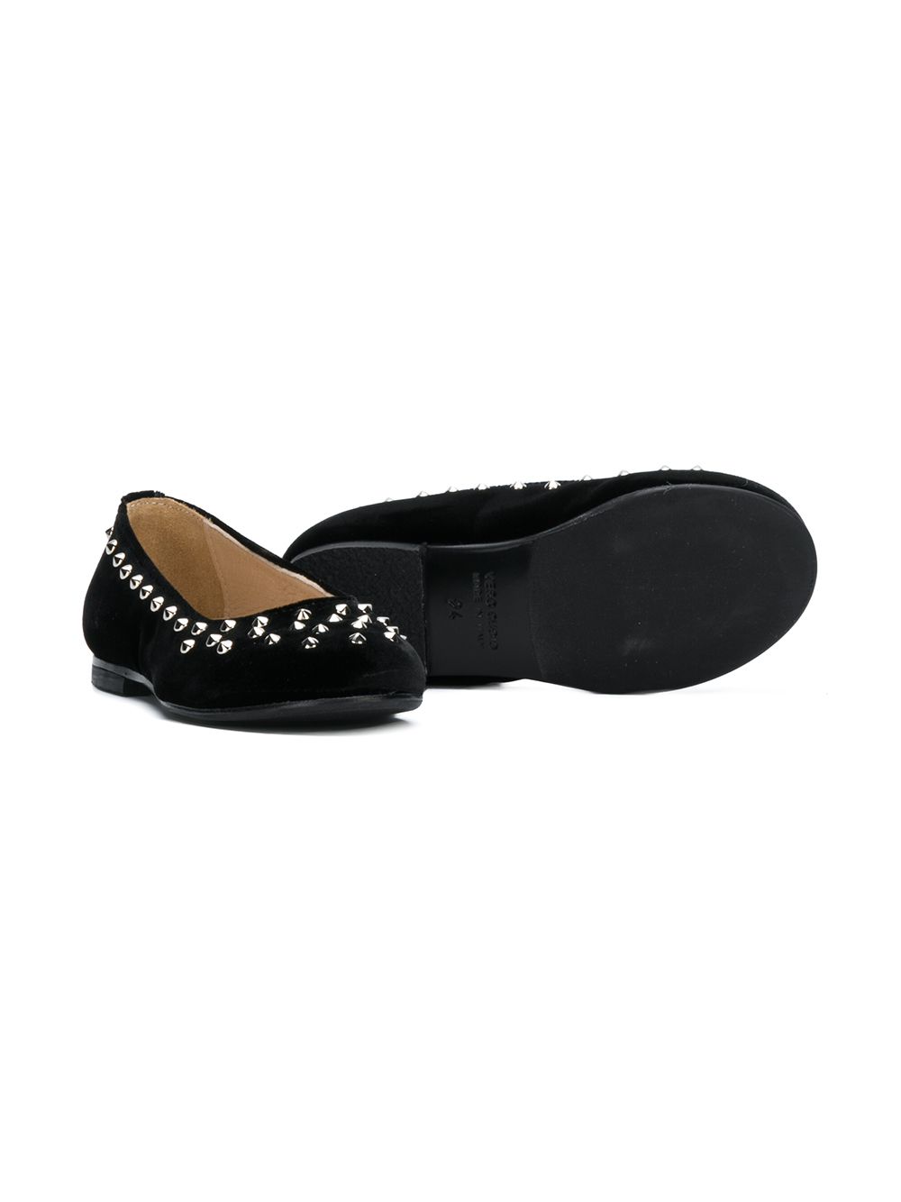 фото Ermanno scervino junior studded ballerina flats