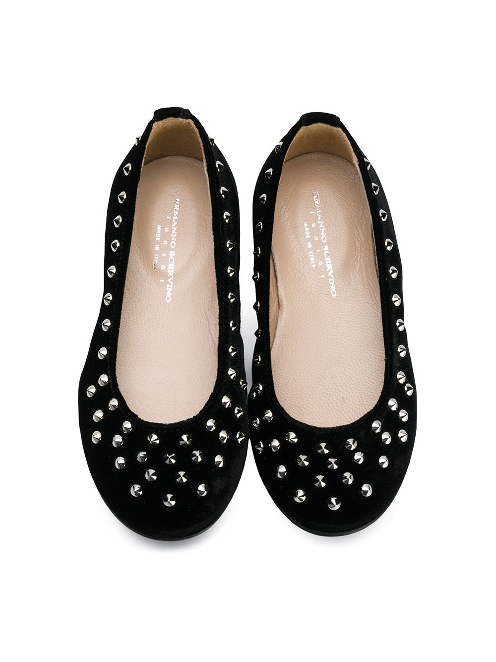 фото Ermanno scervino junior studded ballerina flats