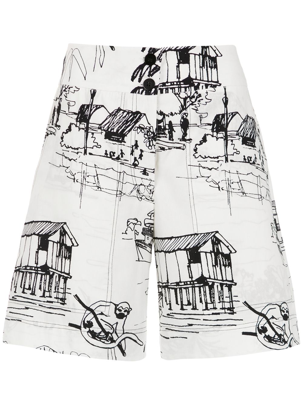 фото Alcaçuz fiel printed shorts