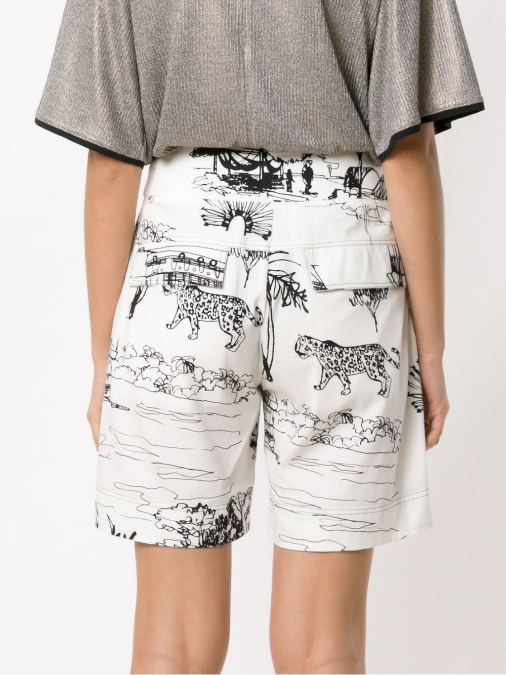 фото Alcaçuz fiel printed shorts