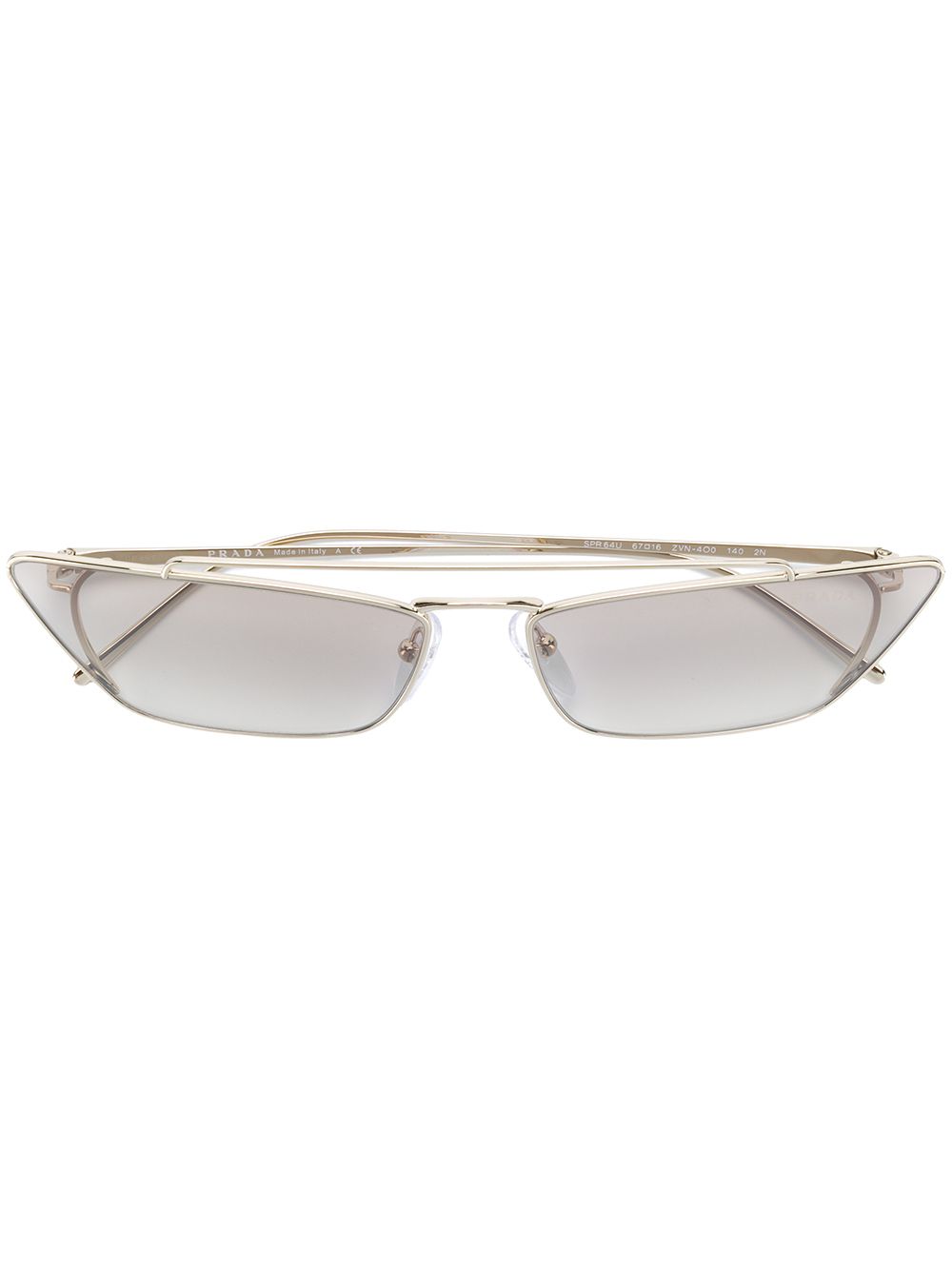 фото Prada eyewear minimal cat eye sunglasses