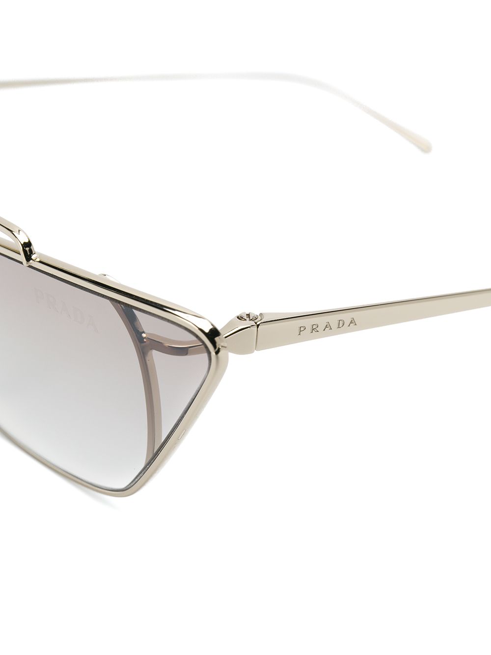 фото Prada eyewear minimal cat eye sunglasses