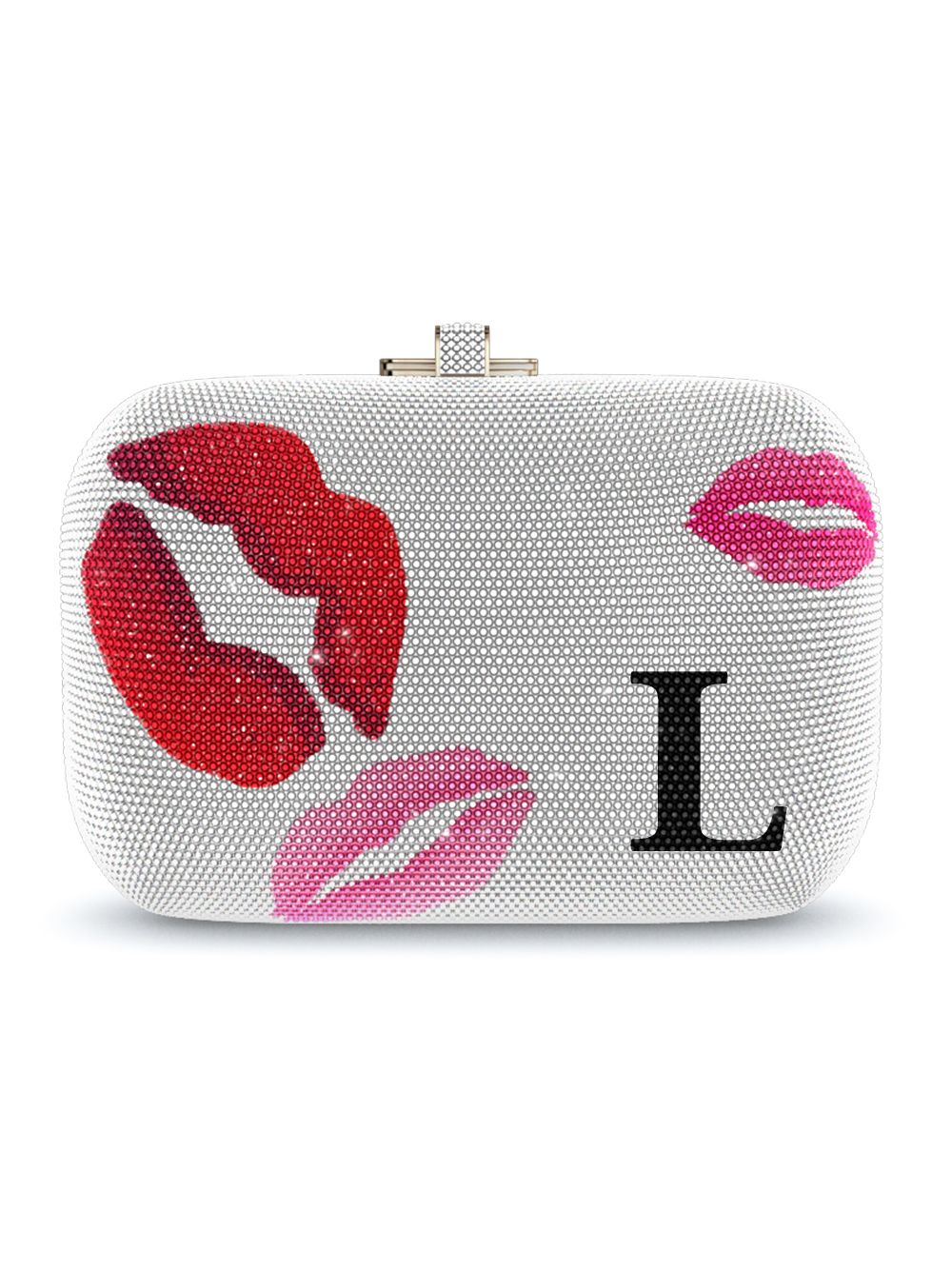 фото Judith leiber сумка 'pucker up slide lock customizable monogram'