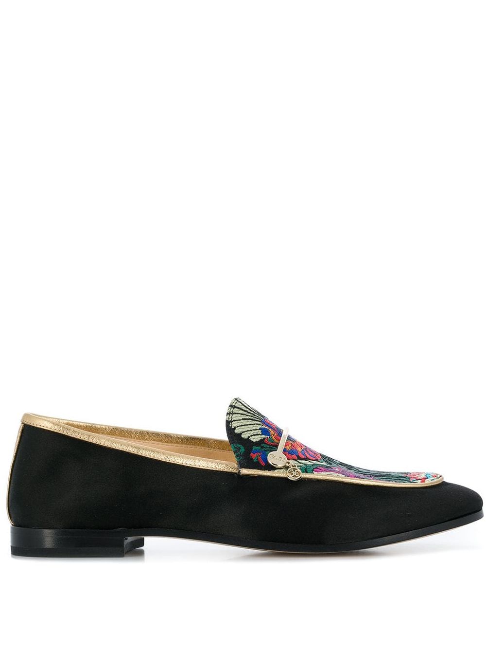 фото Fabi floral embroidered loafers