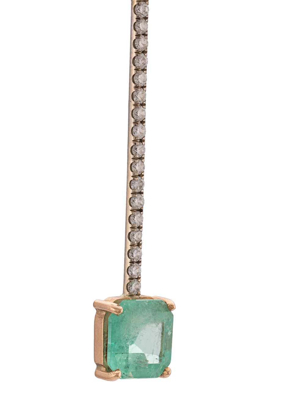 фото Irene neuwirth 18kt yellow gold emerald square single earring