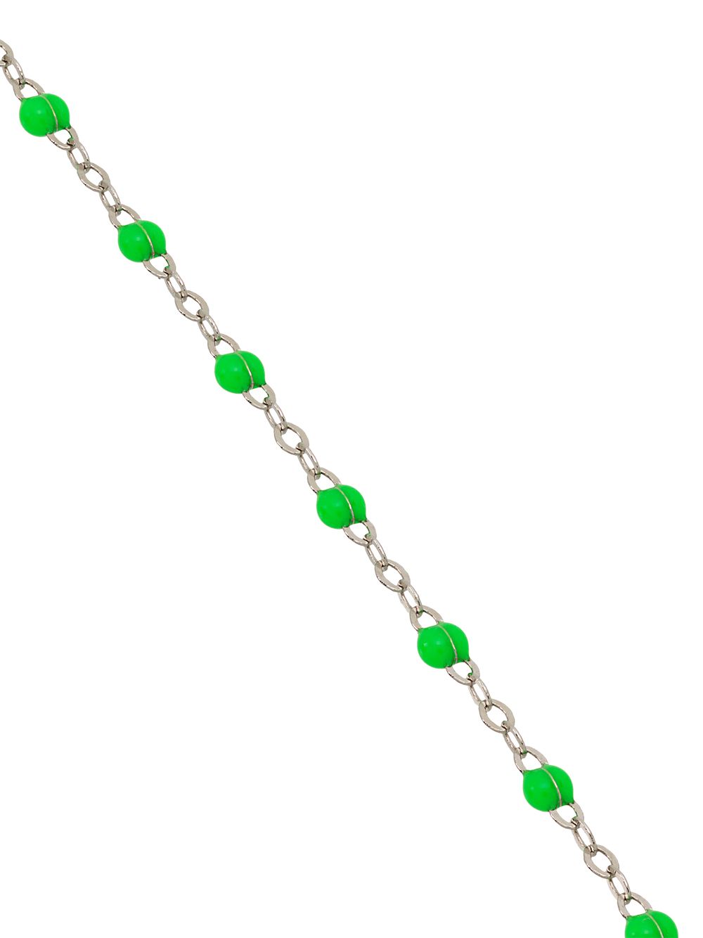 фото Gigi clozeau 18k white gold green beaded bracelet