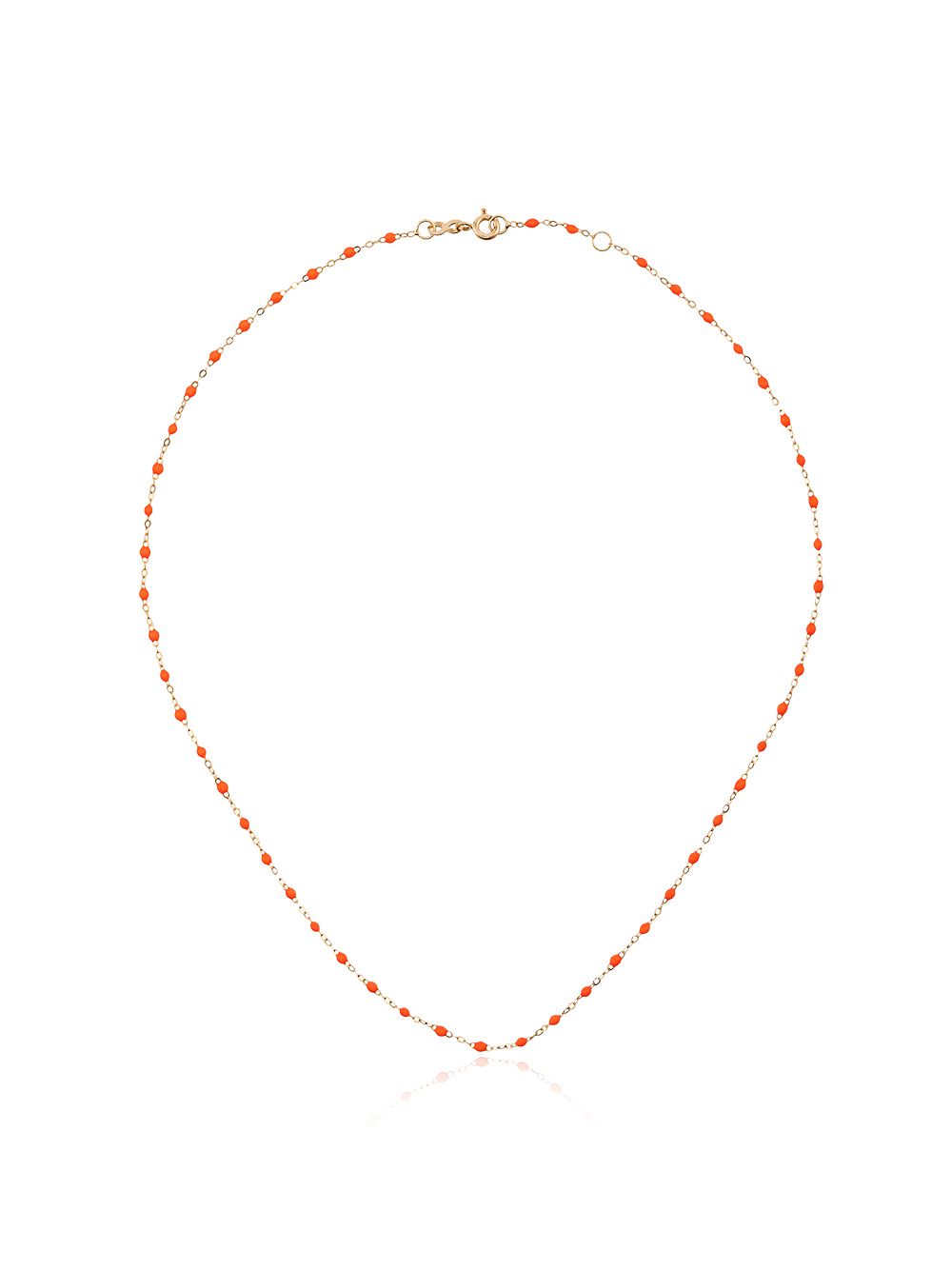 фото Gigi clozeau 18k yellow gold orange beaded necklace