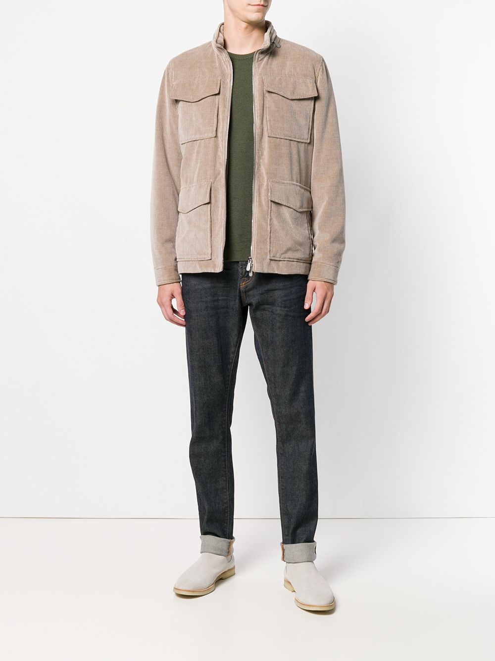 фото Eleventy slim fit corduroy jacket