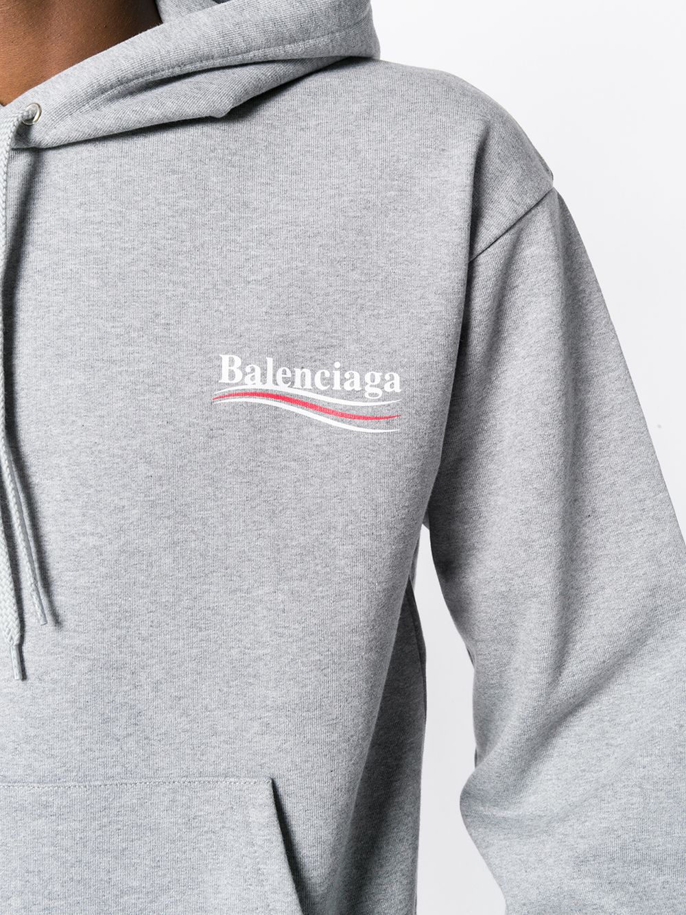 фото Balenciaga толстовка с капюшоном и логотипом
