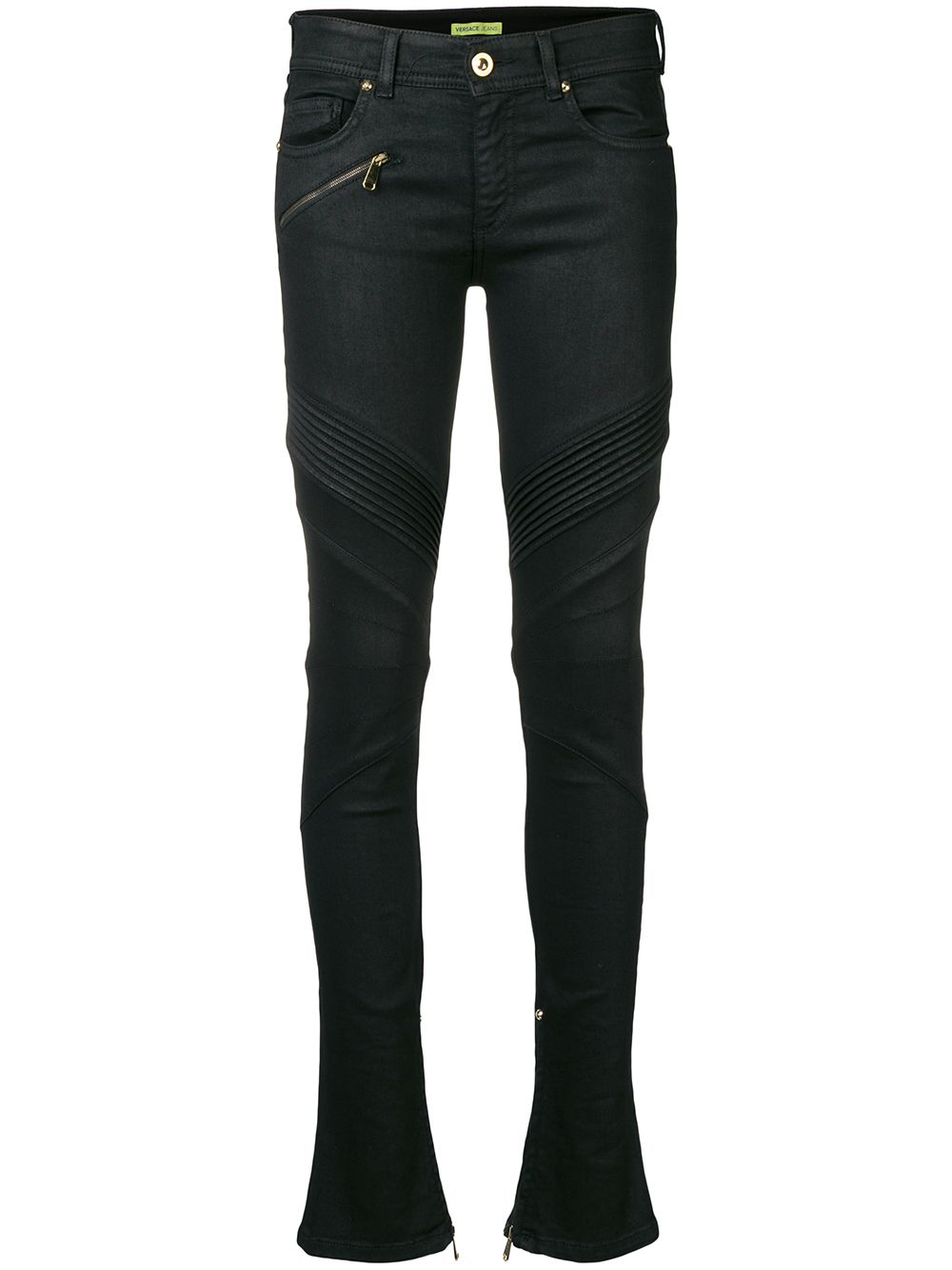фото Versace jeans couture байкерские джинсы скинни