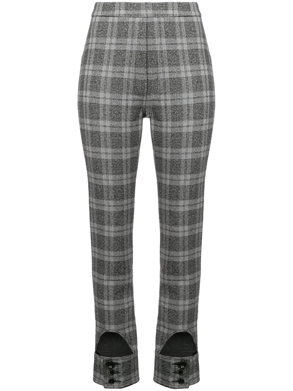 фото Ellery checked high waist trousers