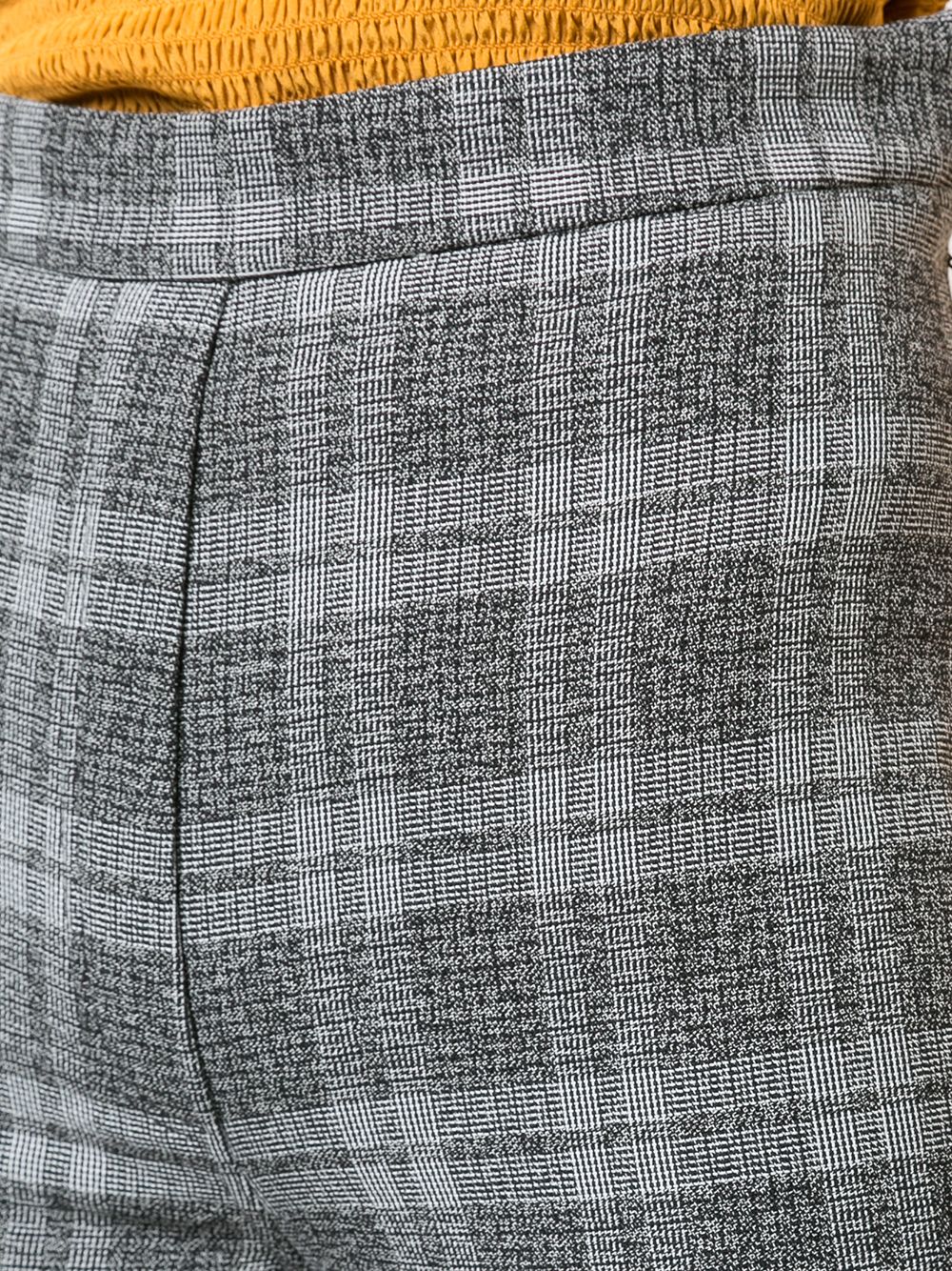 фото Ellery checked high waist trousers