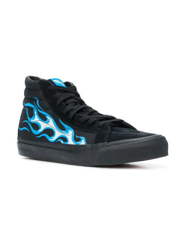 vans azul cano alto