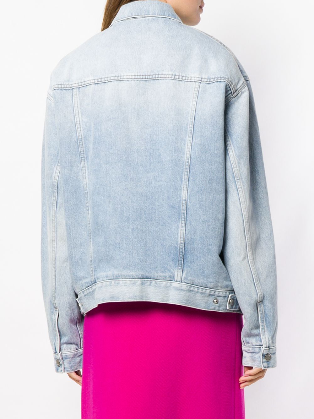 фото Balenciaga джинсовая куртка в стиле оверсайз