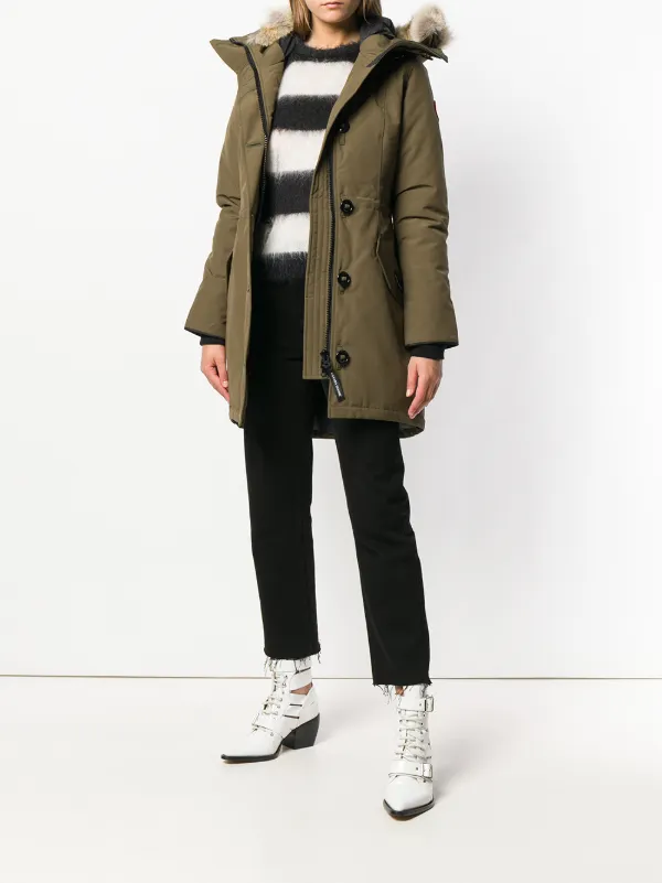 canada goose rossclair parka military green