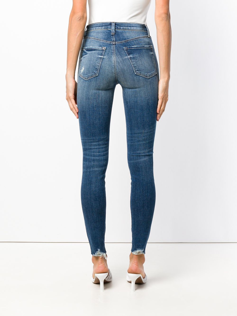 фото J brand faded ripped jeans