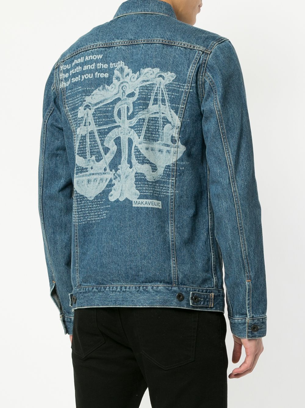 фото Makavelic lazer denim trucker jacket