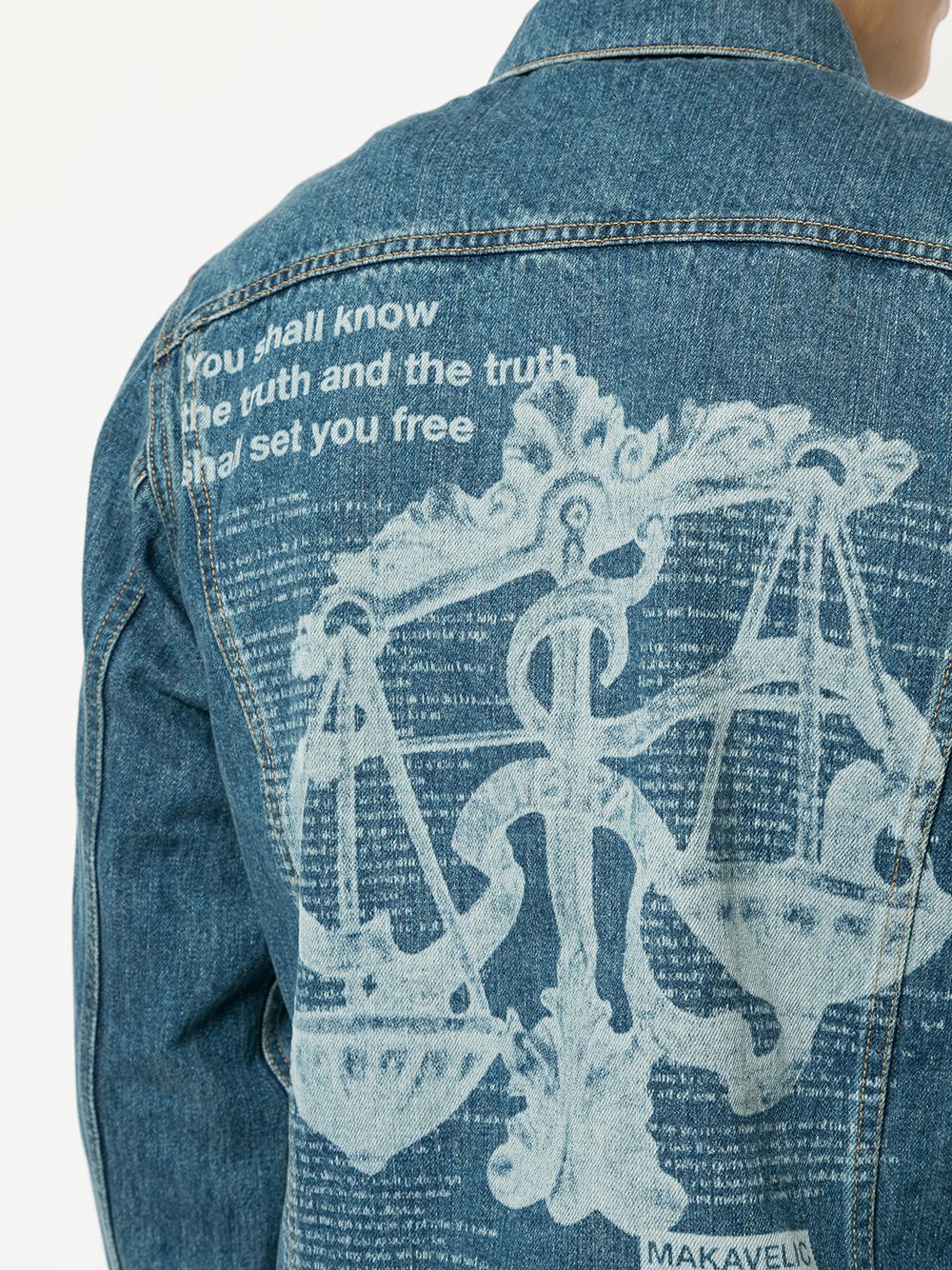 фото Makavelic lazer denim trucker jacket