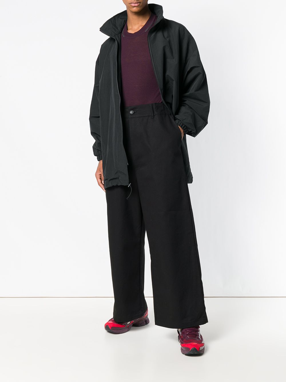 фото Yuiki shimoji wide leg trousers