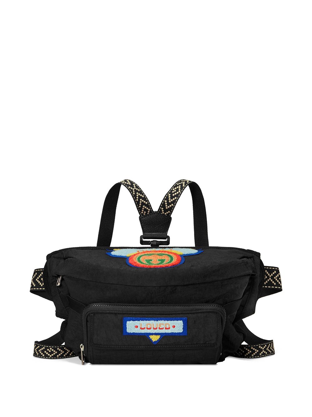 фото Gucci поясная сумка с нашивкой логотипа