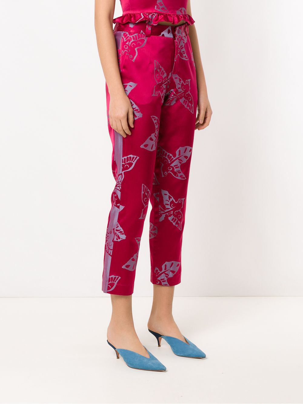 фото Martha medeiros jacquard trousers