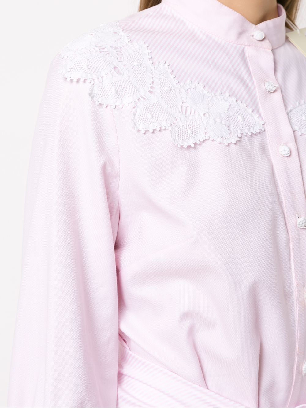 фото Martha medeiros shirt dress with lace detail