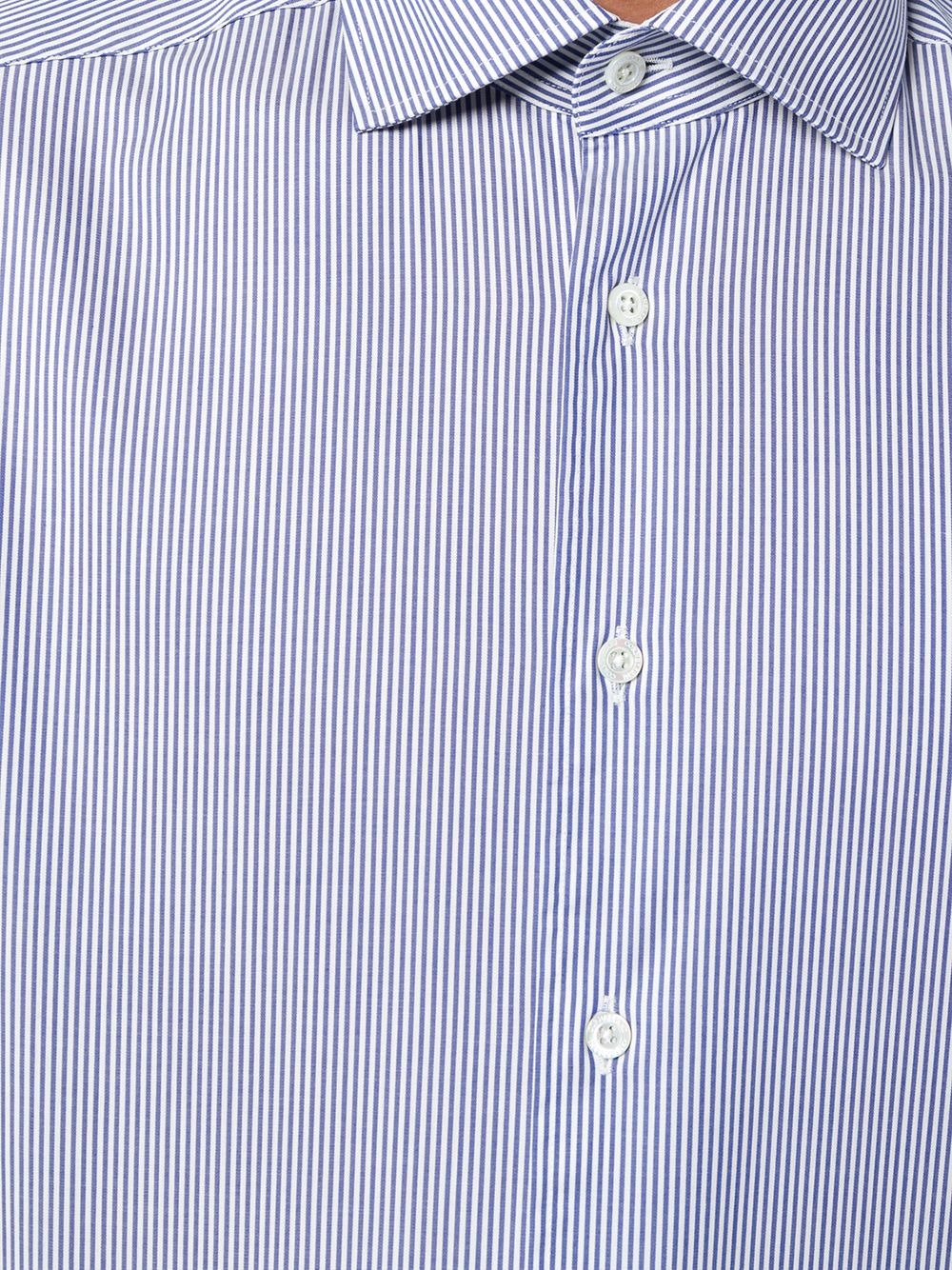 фото Corneliani рубашка в полоску с длинными рукавами