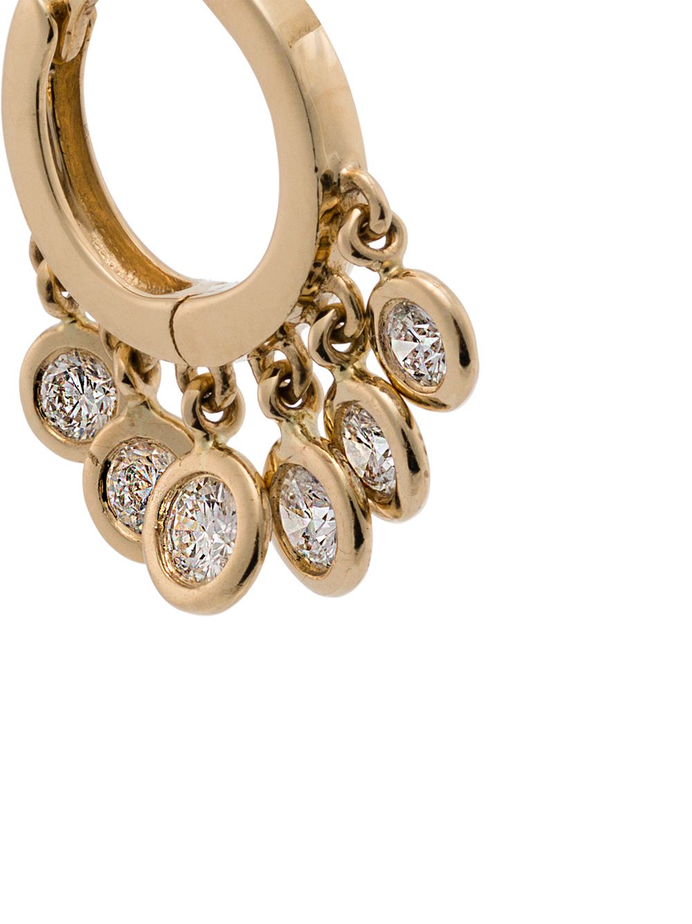 фото Jacquie aiche diamond hoop single earring