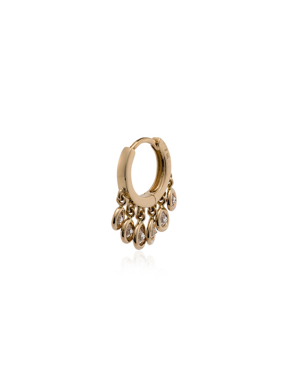 фото Jacquie aiche diamond hoop single earring